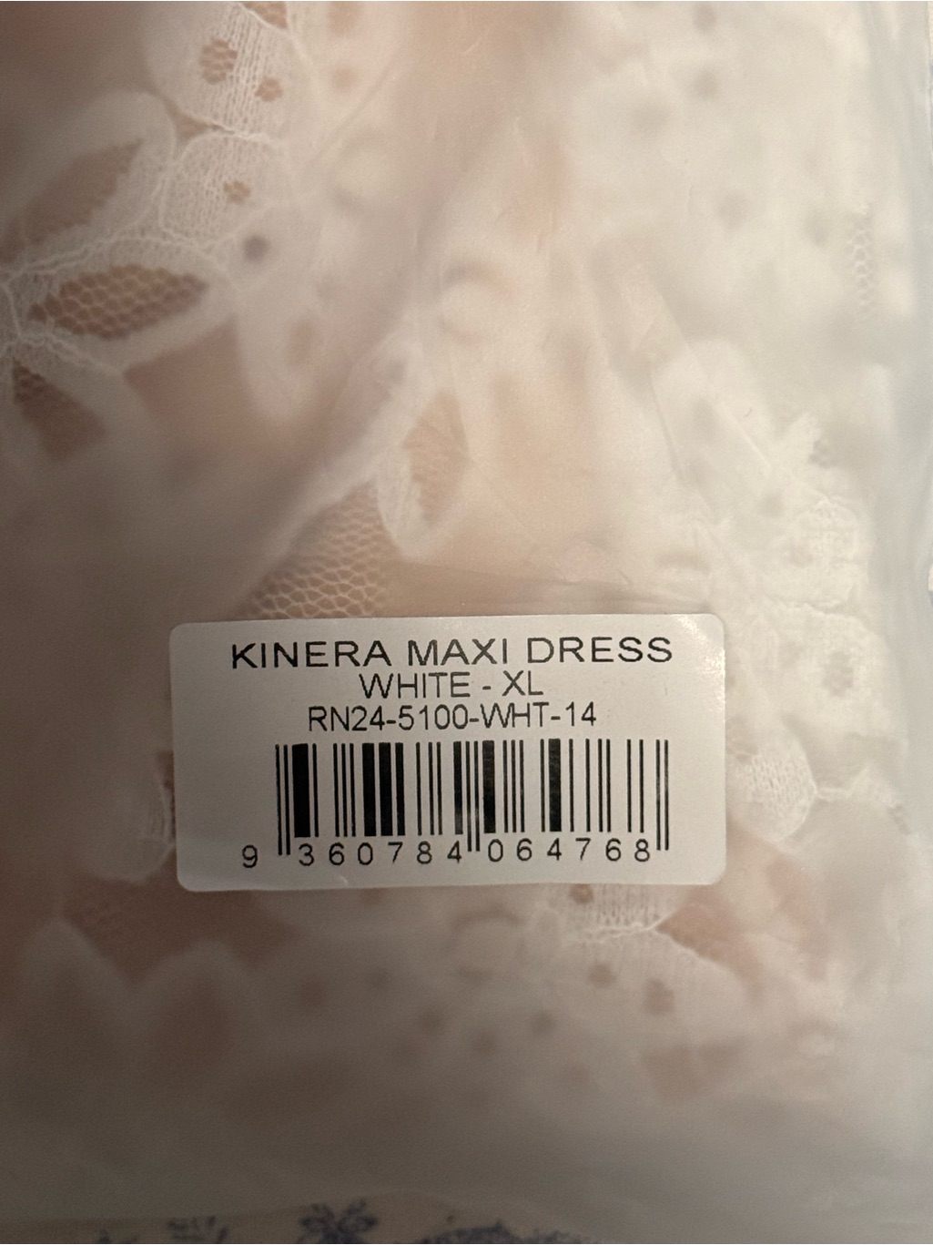 Strapless White Lace Maxi Dress — image 4 of 4